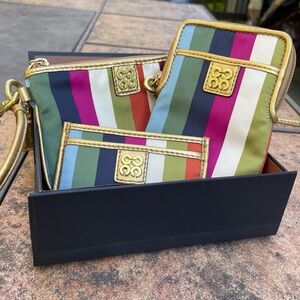 Coach Legacy Stripe Julia 3 Piece Set